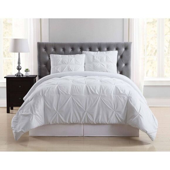 Truly Soft -  Everyday Twin Extra Long Pleated Comfor White - Picture 1 of 3